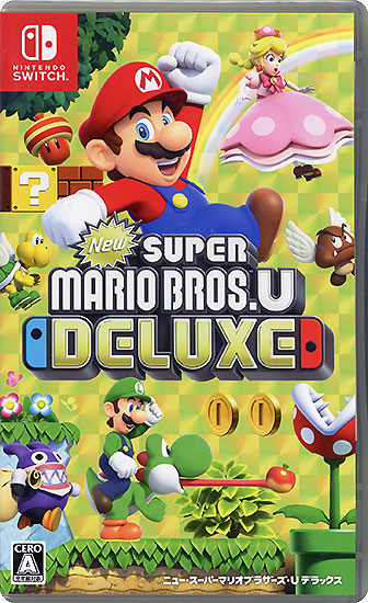 【中古】New スーパーマリオブラザーズ U デラックス　Nintendo Switch　ケースいたみ
