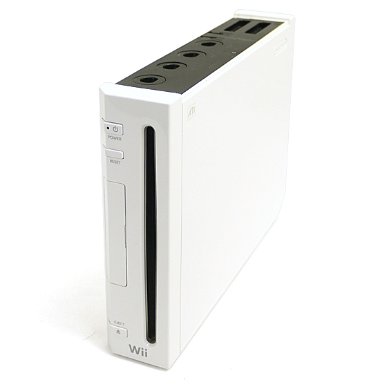 【中古】任天堂　家庭用ゲーム機 Wii [ウィー]　本体のみ　カバー・ゴム足なし