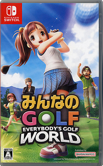 【中古】みんなのGOLF WORLD　Nintendo Switch　ケースいたみ