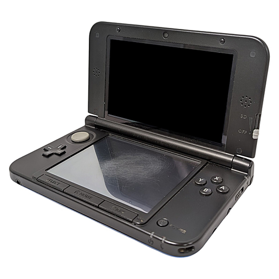 【中古】任天堂　ニンテンドー3DS LL ブルーXブラック　SPR-S-BKAA　液晶画面いたみ