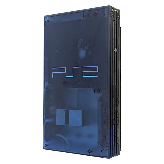 【中古】SONY　プレイステーション2 オーシャン・ブルー　SCPH-37000 L　本体いたみ