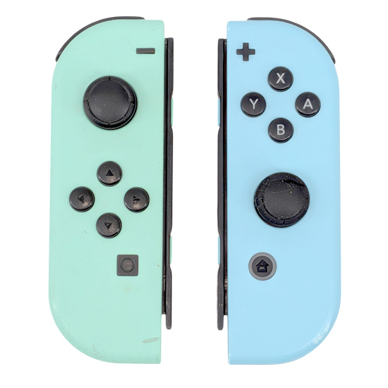 【中古】任天堂　Joy-Con (L)/(R) あつまれ どうぶつの森　Joy-Conのみ　本体いたみ