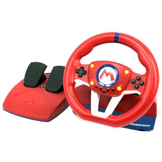 【中古】HORI　マリオカートレーシングホイール for Nintendo Switch　NSW-204　本体のみ 元箱あり