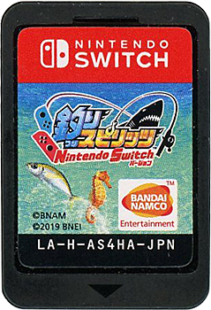 【中古】釣りスピリッツ Nintendo Switchバージョン 同梱版(ソフト+専用Joy-Conアタッチメント)　外箱・ケース・取扱説明書なし