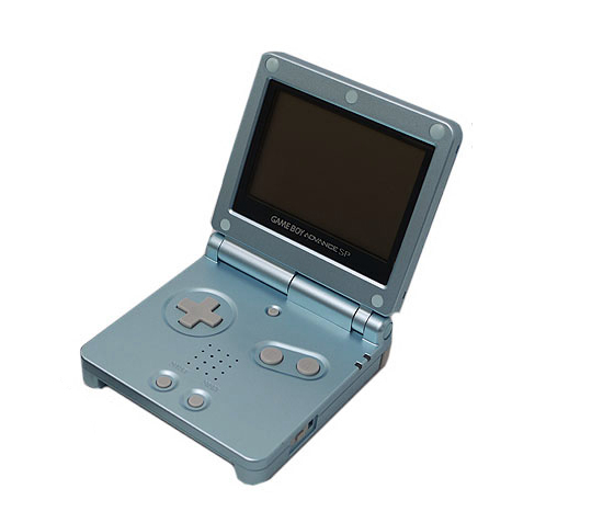 【中古】任天堂　ゲームボーイアドバンスSP パールブルー　本体のみ