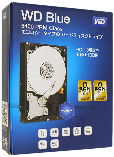 【新品】Western Digital製HDD　WD40EZRZ-RT2　4TB SATA600 5400