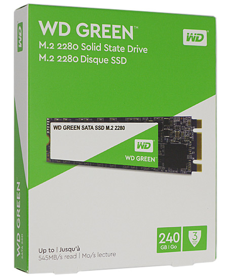 【新品】Western Digital製 内蔵SSD 240GB WD Green WDS240G2G0B