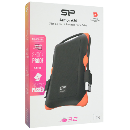 【新品】Silicon Power製PortableHD　SP010TBPHDA30S3K　1TB