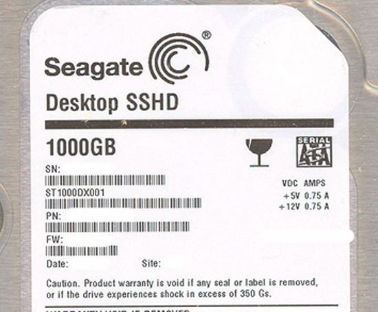 【新品】SEAGATE製HDD　ST1000DX001　1TB SATA600