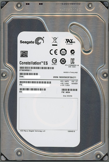 【新品】SEAGATE製HDD ST500NM0011 500GB SATA600 7200