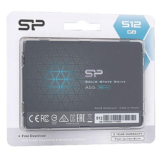 【新品】Silicon Power製　2.5インチ SSD　SP512GBSS3A55S25