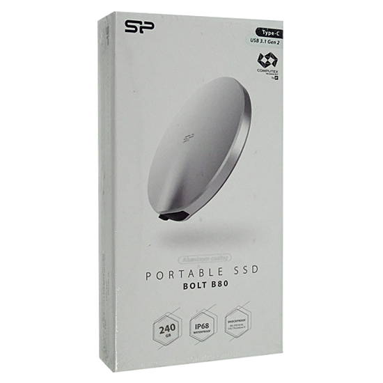 【新品】Silicon Power製 2.5インチ SSD 240GB Bolt B80 SP240GBPSDB80SCS シルバー