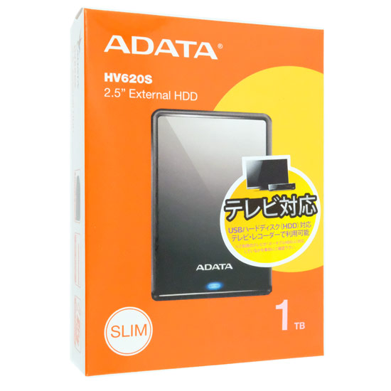 【新品】ADATA製PortableHD　AHV620S-1TU31-CBK　1TB
