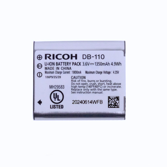 【新品】RICOH GR III/WG-6/G900用リチャージャブルバッテリー DB-110