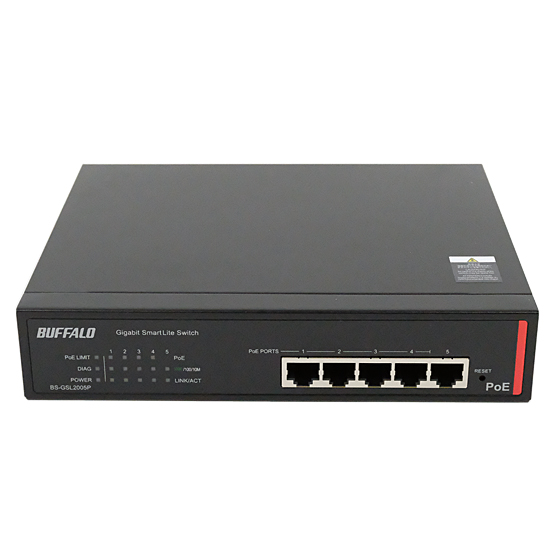 【新品】BUFFALO　スマートLiteスイッチ(5ポート)　BS-GSL2005P