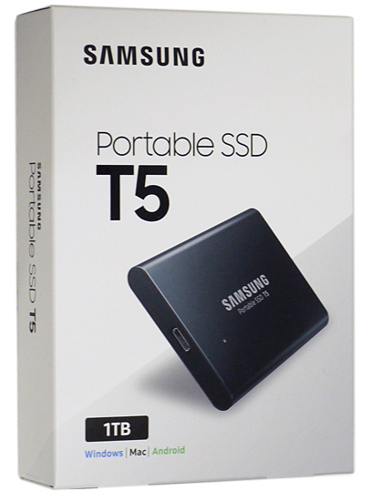 【新品】SAMSUNG　外付けSSD　T5 MU-PA1T0B/IT　1TB　ディープブラック