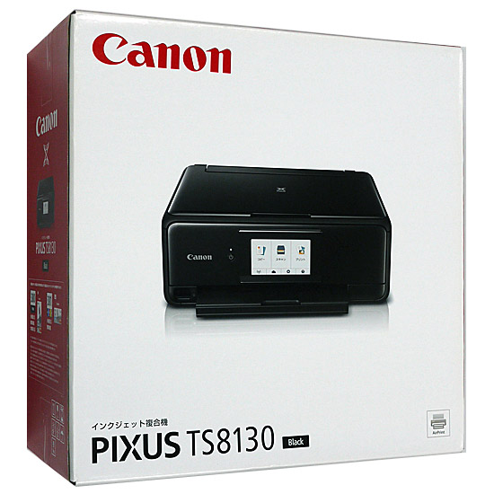 【新品】【新品訳あり(箱きず・やぶれ)】 Canon製　インクジェット複合機　PIXUS TS8130 ブラック