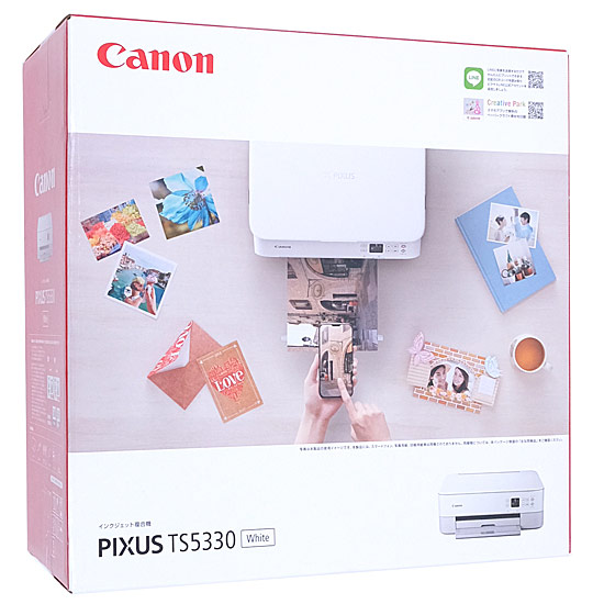 【新品】Canon製　インクジェットプリンター　PIXUS TS5330　ホワイト