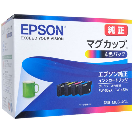 【新品】EPSON　インクカートリッジ 4色パック　MUG-4CL