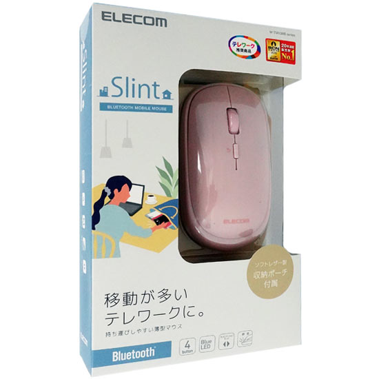 【新品】ELECOM　Bluetooth4.2対応 BlueLEDマウス M-TM10BBPN　ピンク