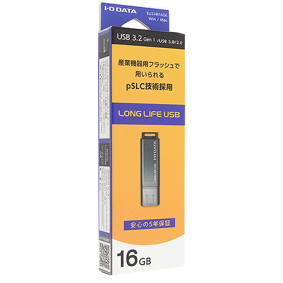 【新品】I-O DATA　USB 3.2 Gen 1 USBメモリ EU3-HR16GK　16GB