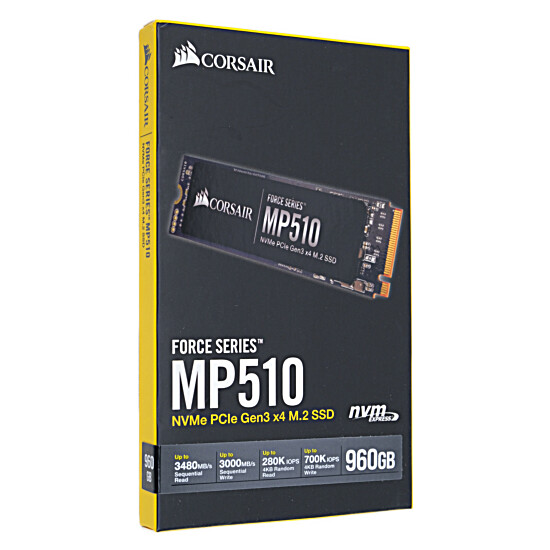 【新品】Corsair製 SSD　Force Series MP510 CSSD-F960GBMP510B　960GB
