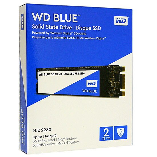 【新品】Western Digital製 SSD WD Blue 3D NAND SATA WDS200T2B0B-EC 2TB