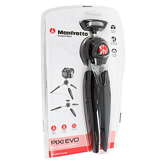 【新品】Manfrotto　PIXI EVO ミニ三脚 MTPIXIEVO-BK　ブラック