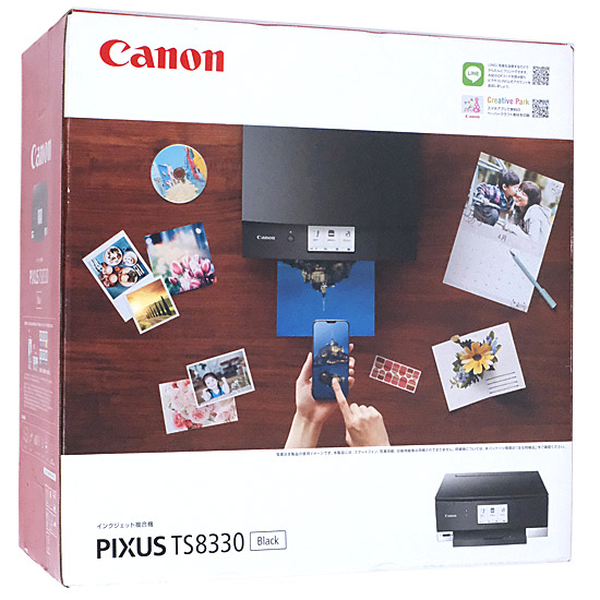【新品】【新品訳あり(箱きず・やぶれ)】 Canon製　インクジェット複合機　PIXUS TS8330　ブラック