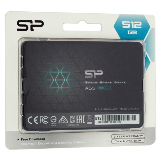 【新品】Silicon Power製　2.5インチ SSD　SPJ512GBSS3A55B