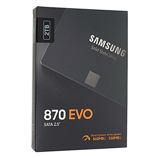 【新品】SAMSUNG　2.5インチ SSD　870 EVO MZ-77E2T0B/IT　2TB