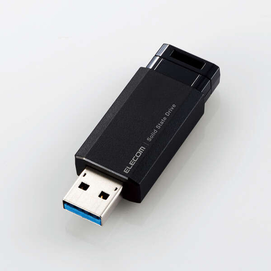 【新品】ELECOM　外付けポータブルSSD　ESD-EPK1000GBK　ブラック　1TB