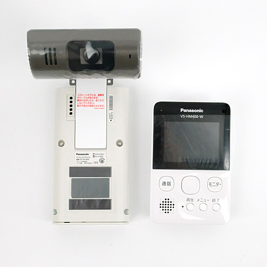 【新品】【新品(開封のみ・箱きず・やぶれ)】 Panasonic製 モニター付きドアカメラキット VS-HC400-W ホワイト