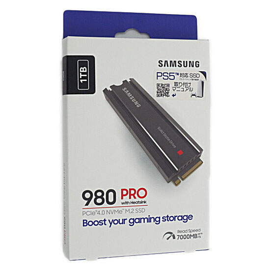 【新品】SAMSUNG製 SSD　980 PRO with Heatsink MZ-V8P1T0C/IT　1TB