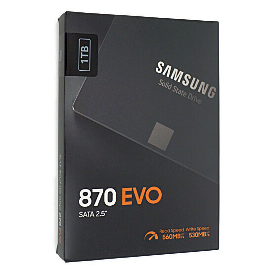 【新品】【新品訳あり(箱きず・やぶれ)】 SAMSUNG　2.5インチ SSD　870 EVO MZ-77E1T0B/IT　1TB