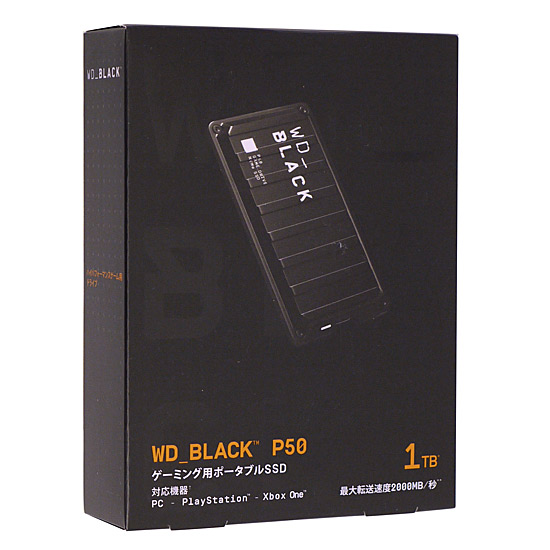【新品】Western Digital製　ゲーム用SSD WD_Black P50 Game Drive SSD WDBA3S0010BBK-JESN　1TB
