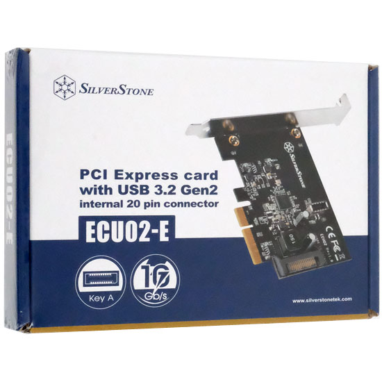 【新品】SILVERSTONE　インターフェイスカード SST-ECU02-E [USB3.2 Gen2]