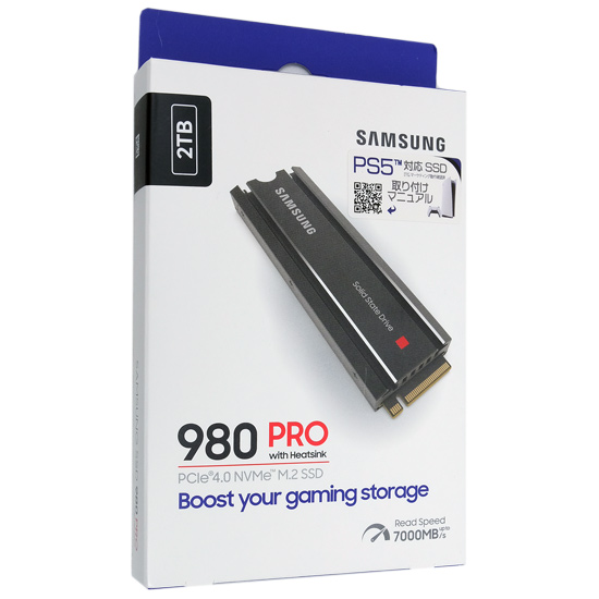 【新品】SAMSUNG製 SSD　980 PRO with Heatsink MZ-V8P2T0C/EC　2TB