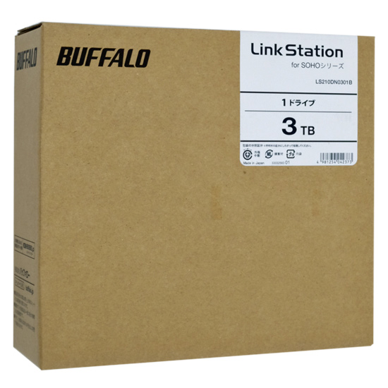 【新品】【新品訳あり(箱きず・やぶれ)】 BUFFALO　LinkStation for SOHO LS210DN0401B　4TB
