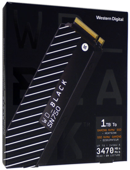 【新品】Western Digital製 SSD　WD Black SN750 NVMe WDS100T3XHC-EC　1TB