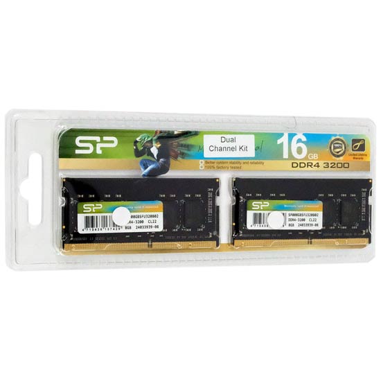 【新品】Silicon Power　SP016GBSFU320B22　SODIMM DDR4 PC4-25600 8GBx2枚組
