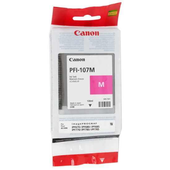 【新品】CANON　インクタンク PFI-107 M　マゼンタ 130ml　6707B001