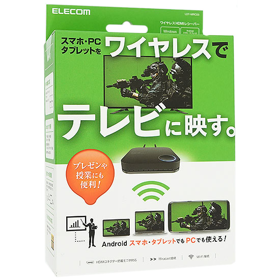 【新品】ELECOM　アクセスポイント接続対応Miracastレシーバー　LDT-MRC03