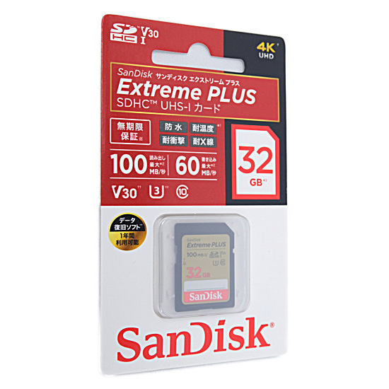 【新品】SanDisk　SDHCメモリーカード 32GB　SDSDXWT-032G-JNJIP