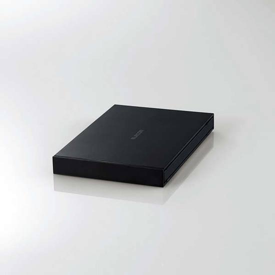 【新品】【新品訳あり(箱きず・やぶれ)】 ELECOM　外付けポータブルSSD　ESD-EJ0500GBKR　ブラック　500GB