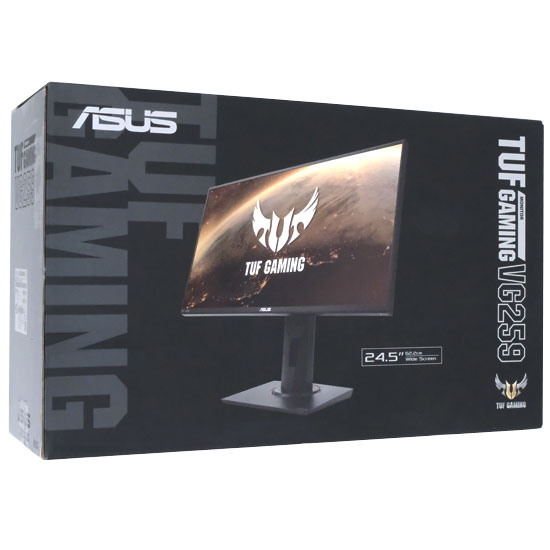 【新品】ASUS製　24.5型 ゲーミングモニター TUF Gaming　VG259QR　黒