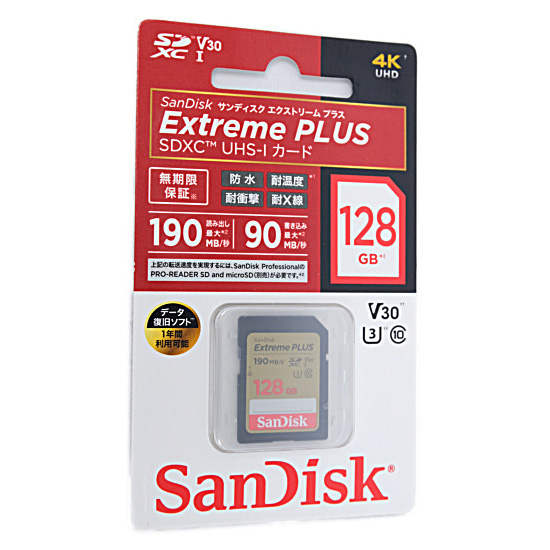 【新品】SanDisk　SDXCメモリーカード　SDSDXWA-128G-JNJIP　128GB