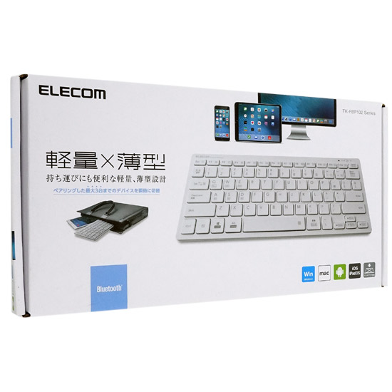 【新品】ELECOM　Bluetoothミニキーボード　TK-FBP102WH