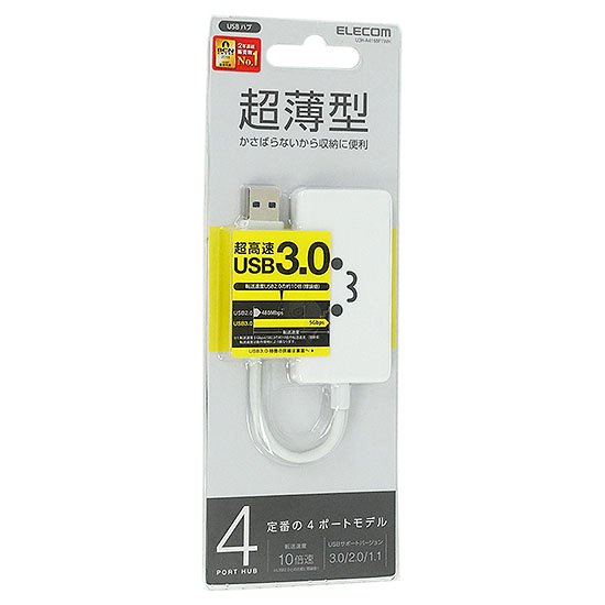 【新品】ELECOM製　4ポートUSB3.0ハブ(コンパクトタイプ)　U3H-A416BF1WH　ホワイト