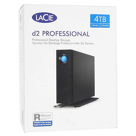 【新品】LaCie　LaCie d2 Professional STHA4000800　ブラック　4TB